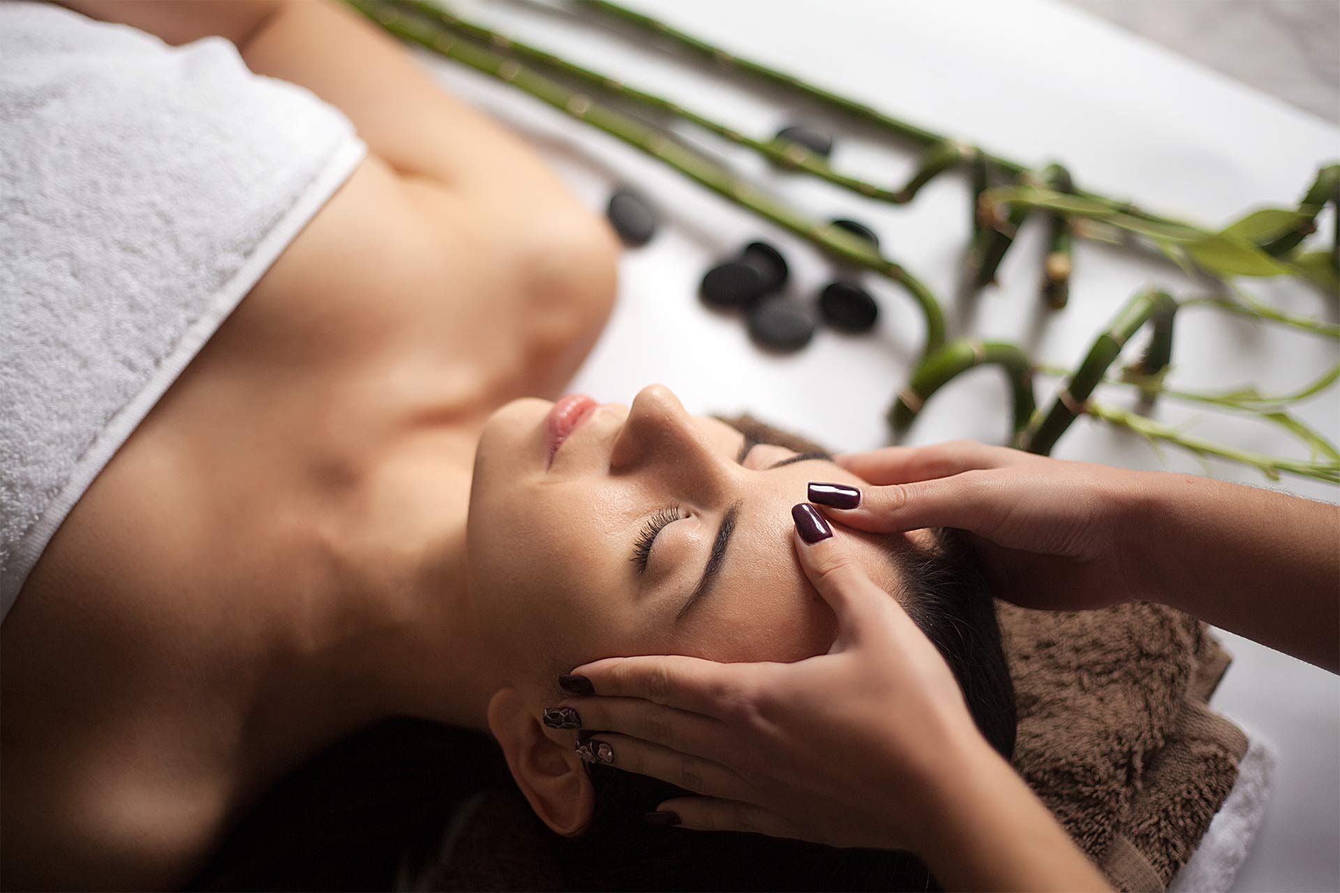 Close view of a spa treatment