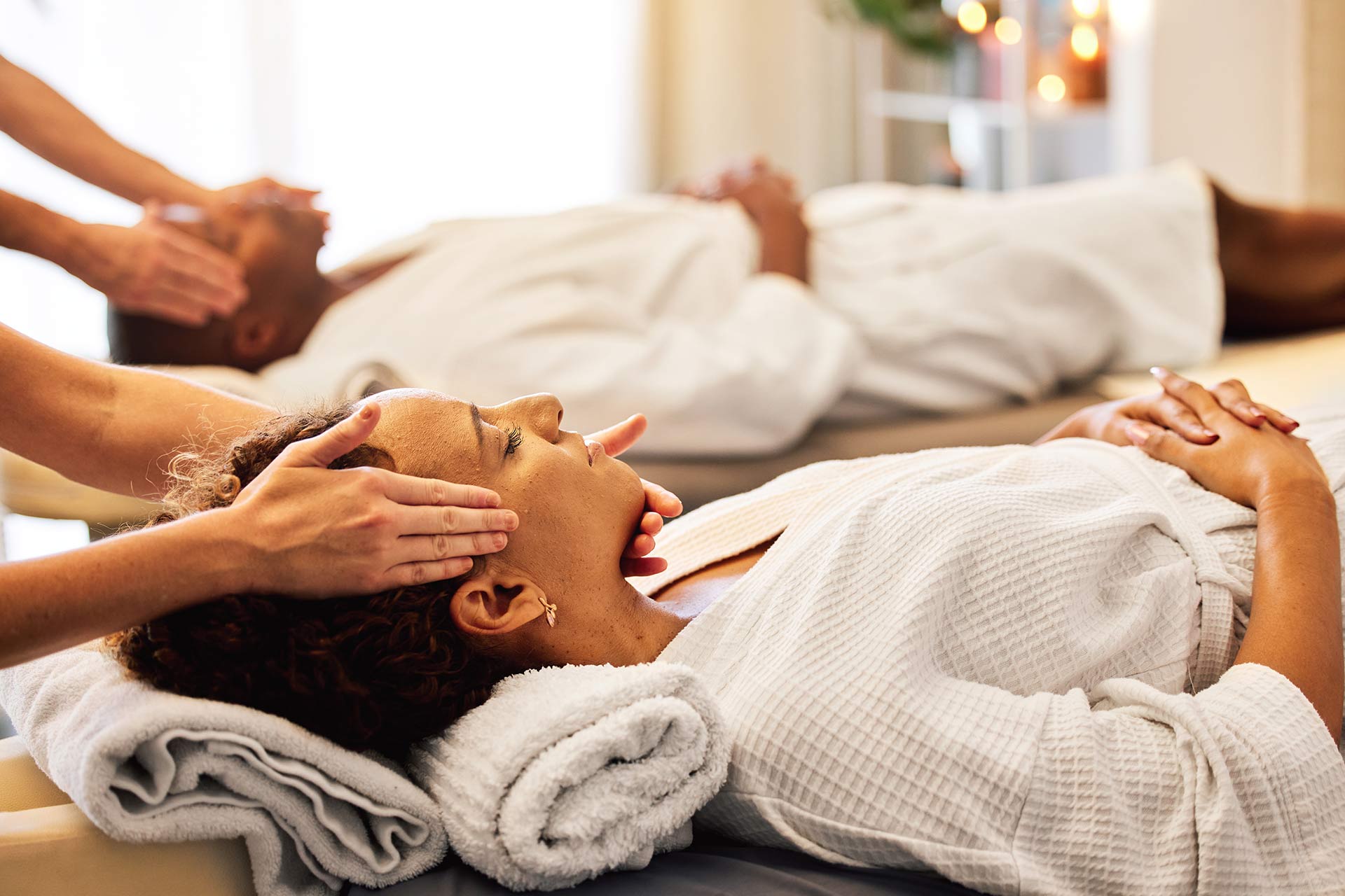 Couple spa wellness