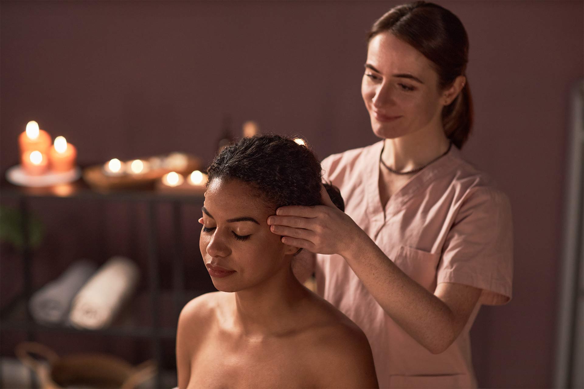 Temple massage